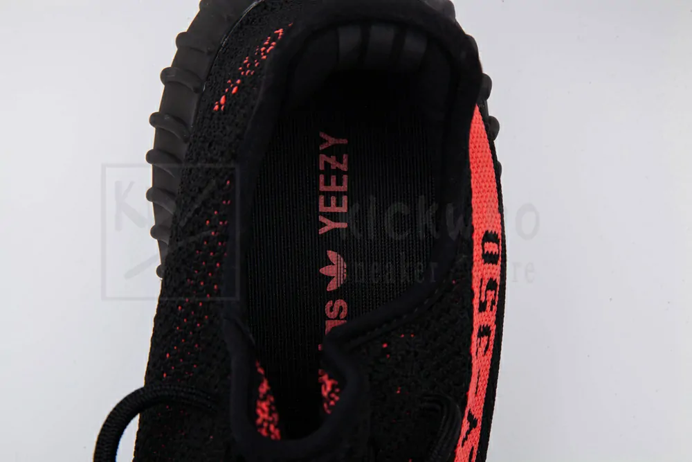 yeezy 350 boost v2 black red sale version by9612