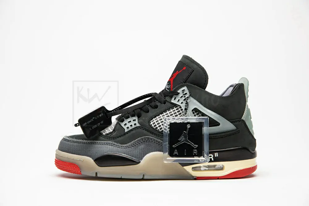 air jordan 4 retro bred with mesh toebox