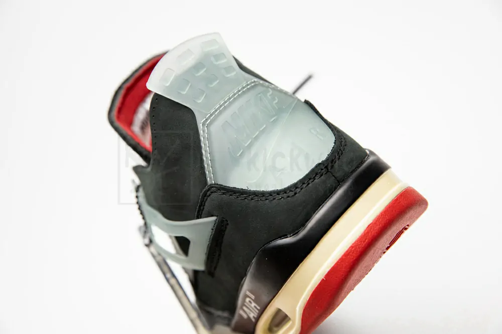 air jordan 4 retro bred with mesh toebox