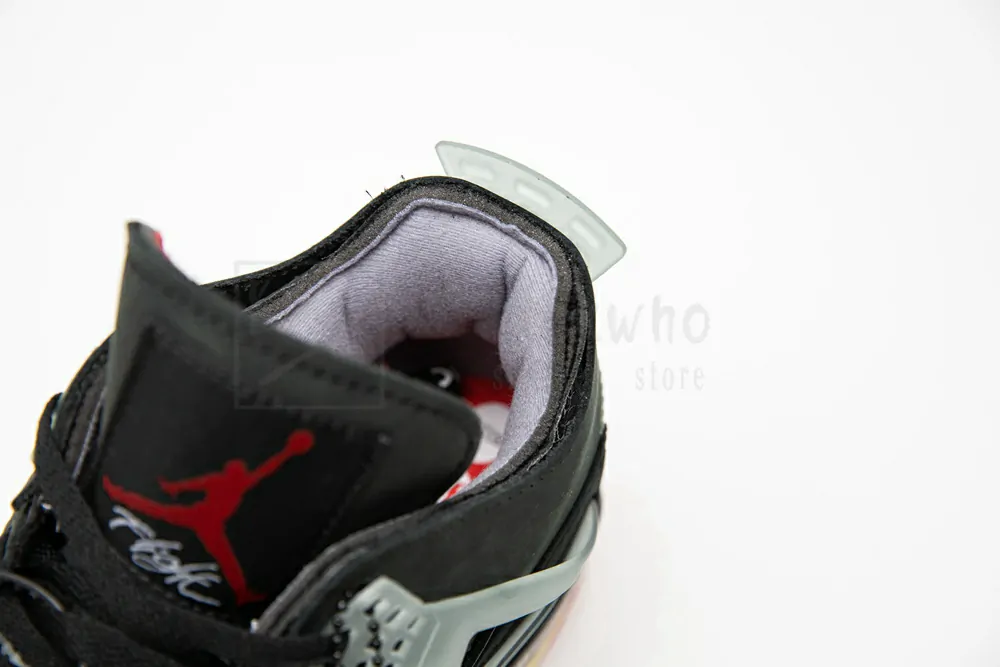 air jordan 4 retro bred with mesh toebox