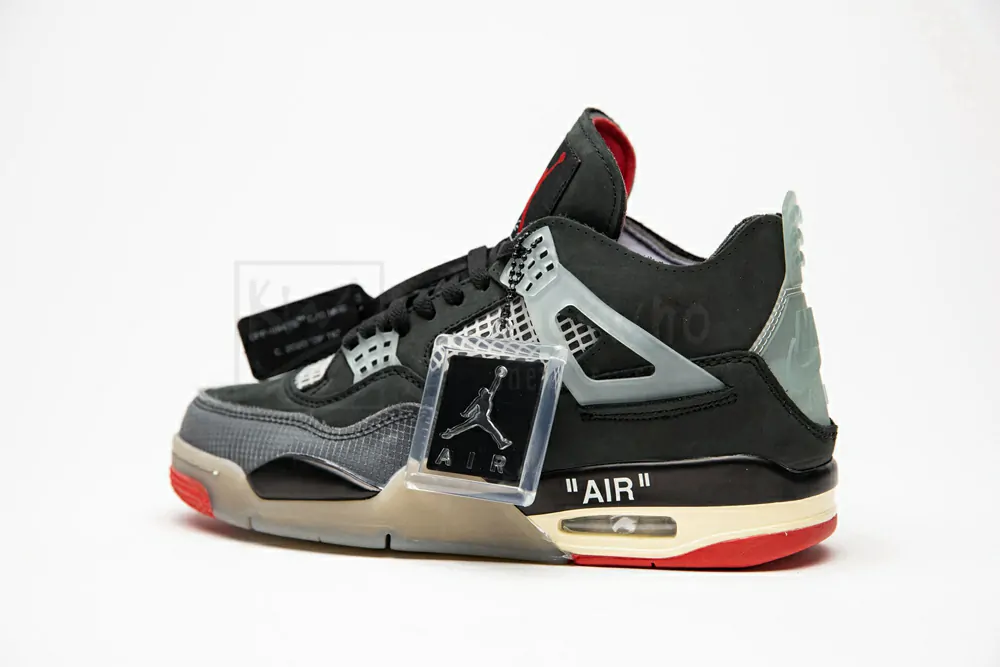 air jordan 4 retro bred with mesh toebox