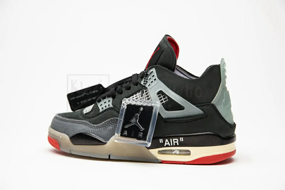 air jordan 4 retro bred with mesh toebox