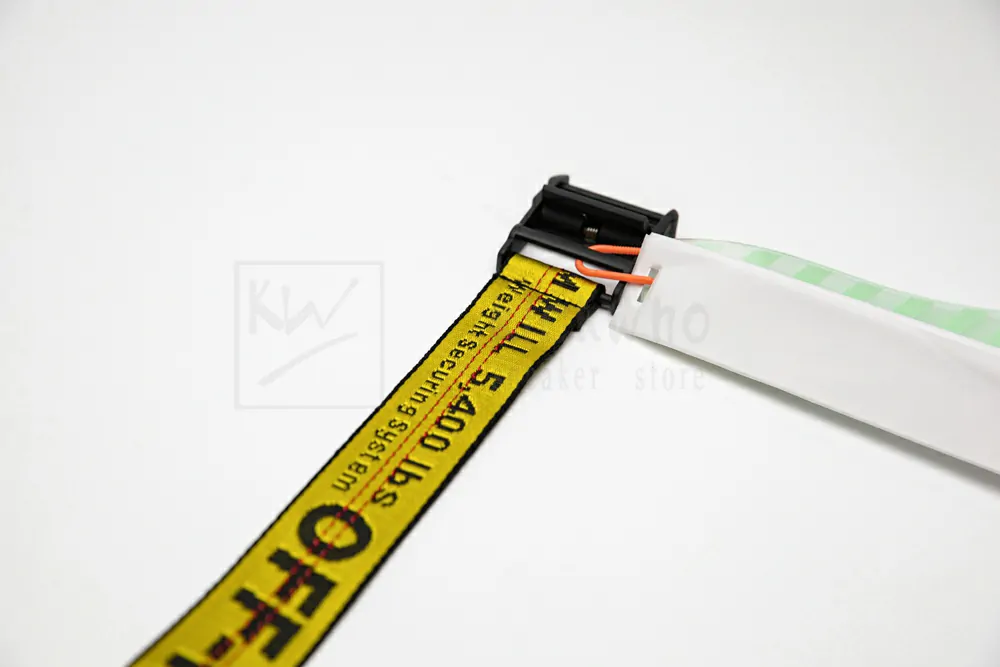 off-white industrial belt yellow/black