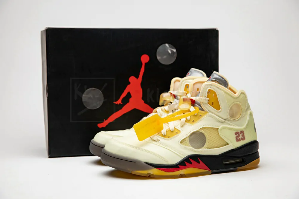 jordan 5 retro off-white sail godkiller dh8565 100