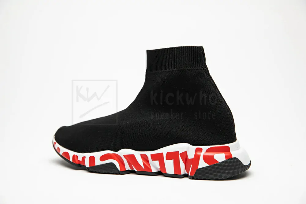 balenciaga graffiti speed red sole