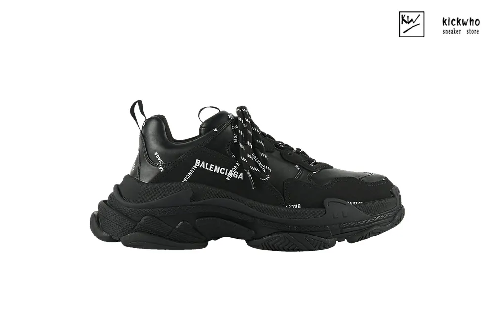 balenciaga triple s trainer ''allover logo - black'' 536737 w2fa1 1090