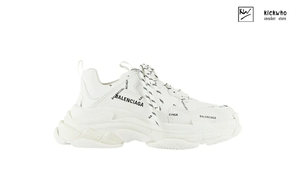 balenciaga triple s trainer ''allover logo - white''