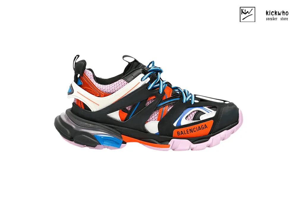 balenciaga wmns track trainer ''black orange pink'' 542436w1gc11054