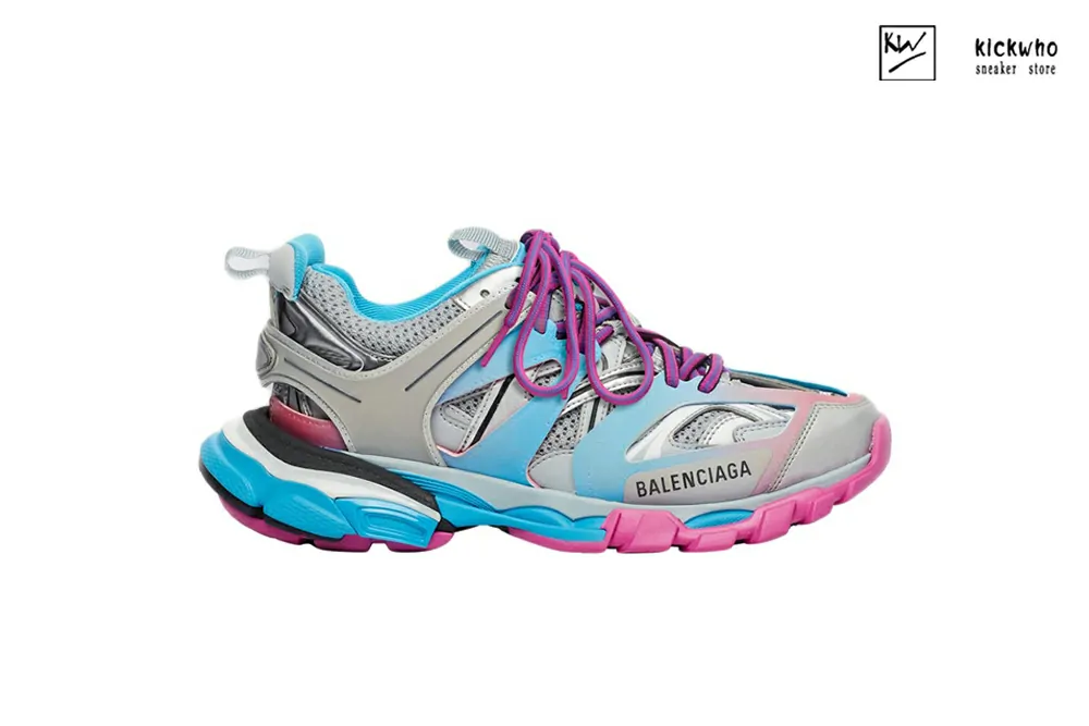 balenciaga track blue pink