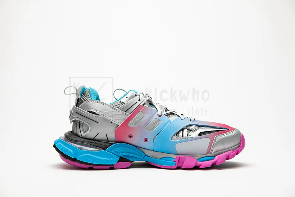 balenciaga track blue pink