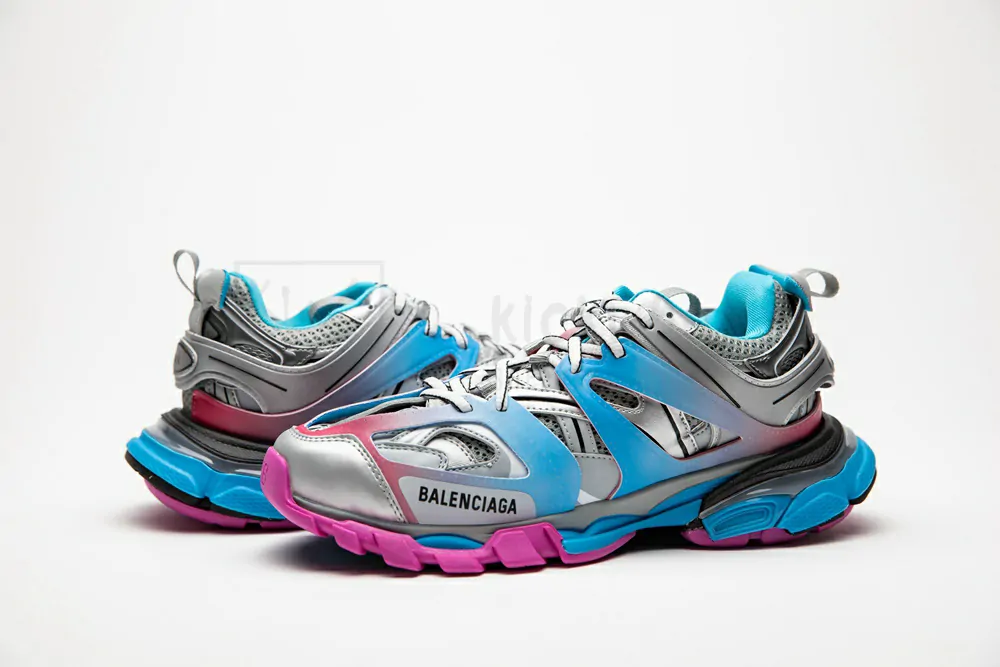 balenciaga track blue pink