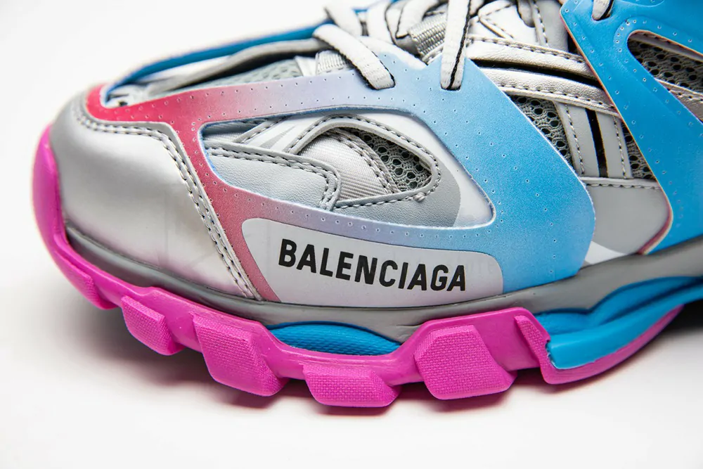 balenciaga track blue pink