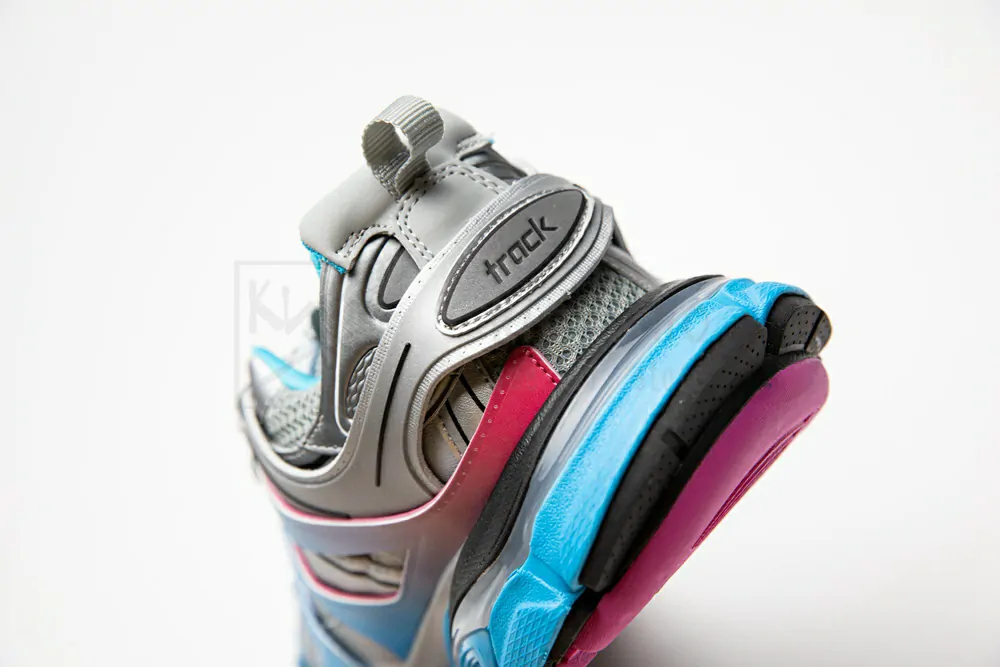 balenciaga track blue pink