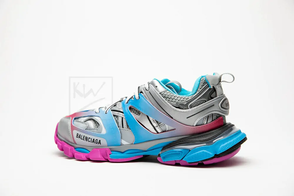 balenciaga track blue pink