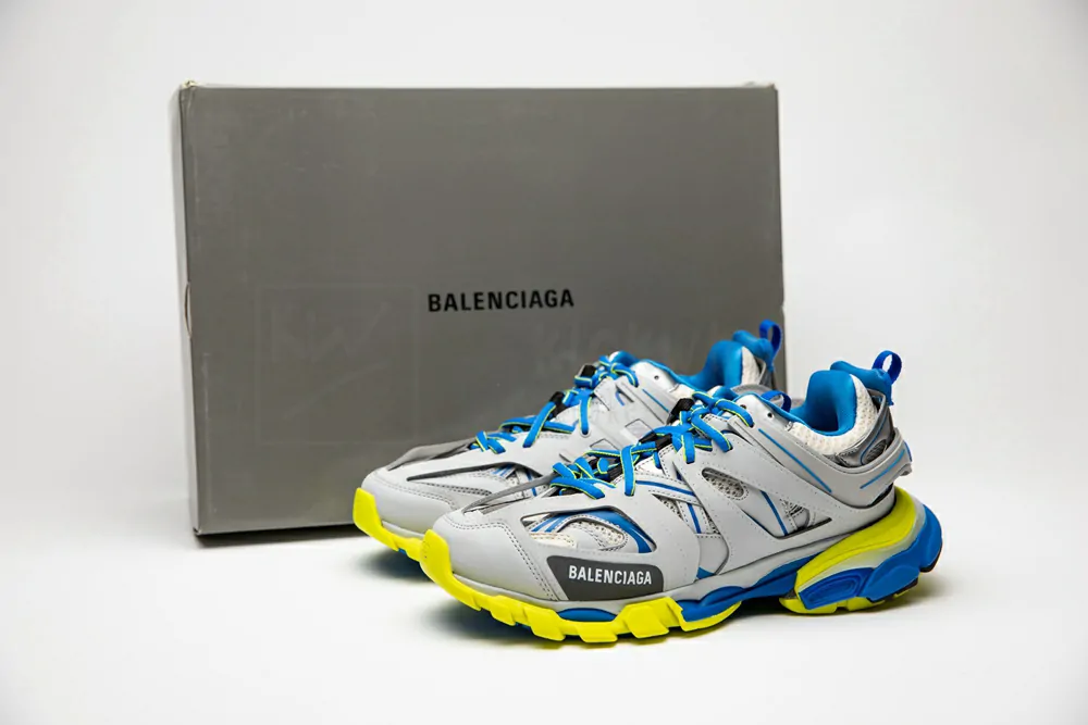 balenciaga track grey blue