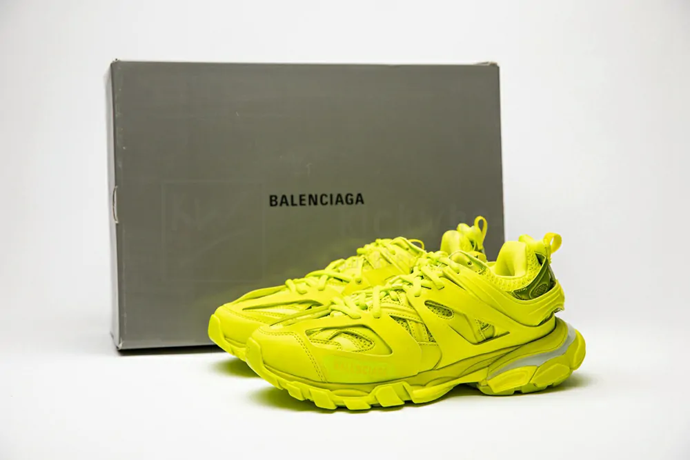 balenciaga track trainer "yellow" with led