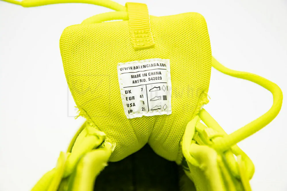 balenciaga track trainer "yellow" with led