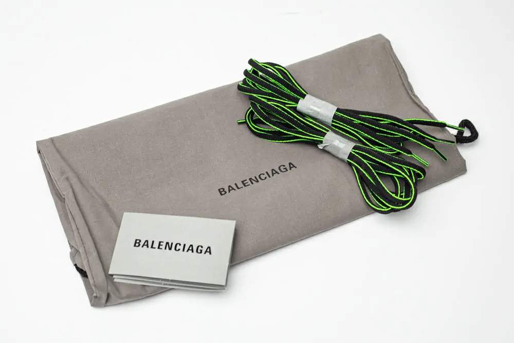 balenciaga track trainer black green logo