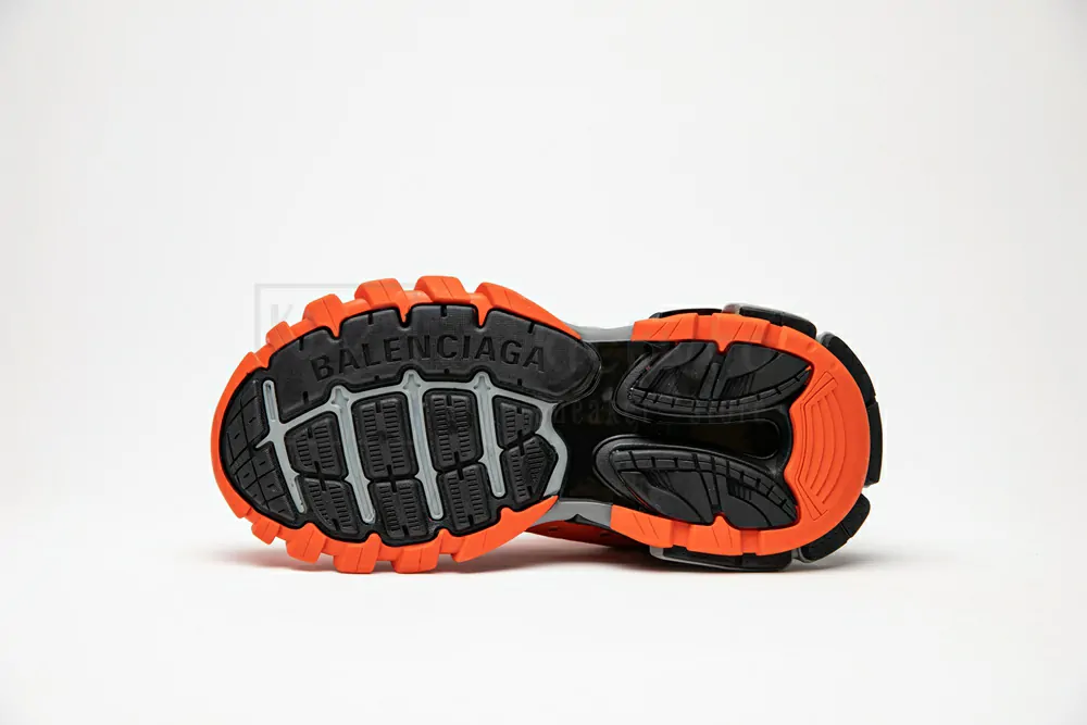 balenciaga track trainer orange grey