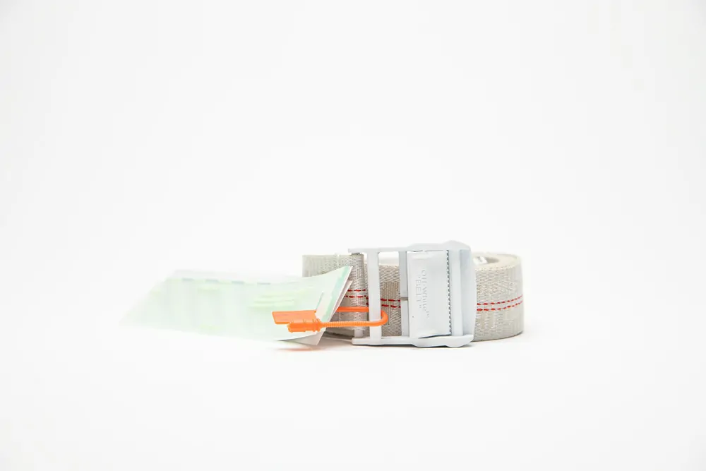 off-white industrial belt white