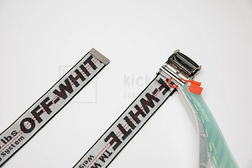 off-white industrial belt light grey