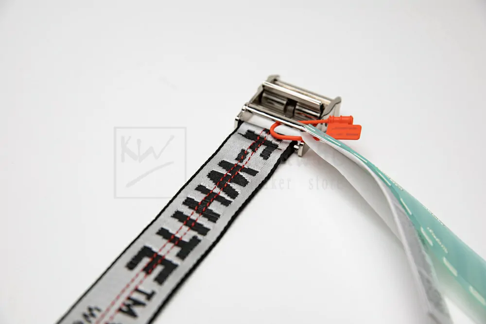 off-white industrial belt light grey