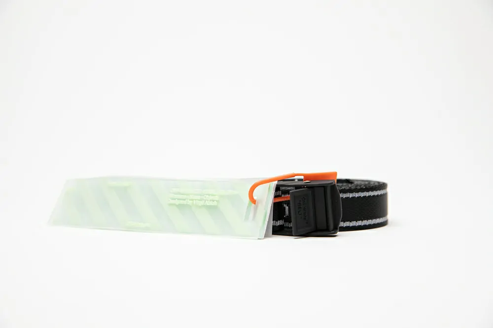 off-white industrial belt black