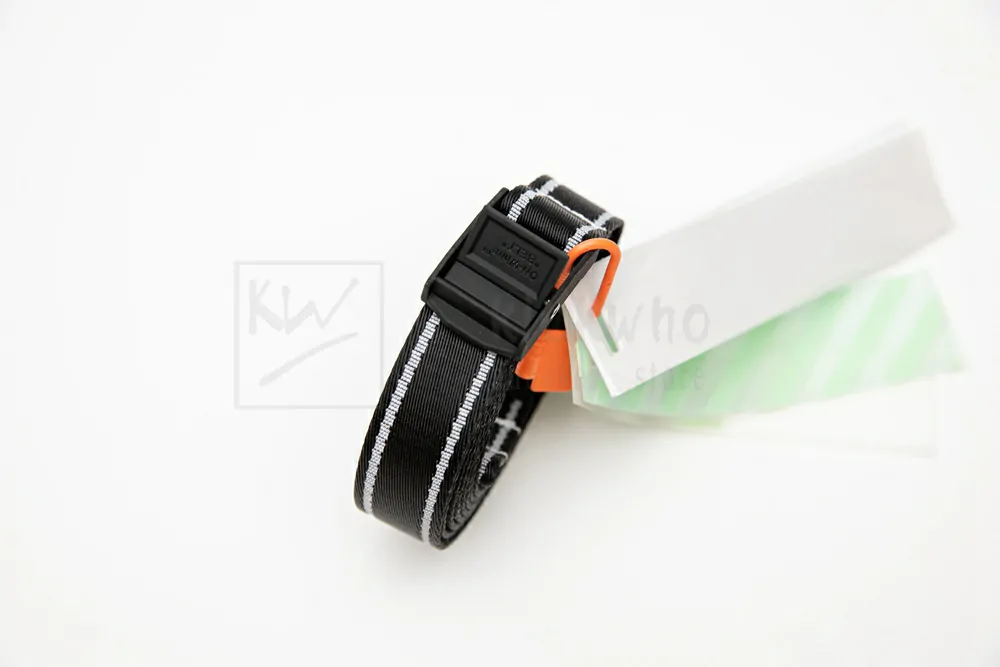 off-white industrial belt black