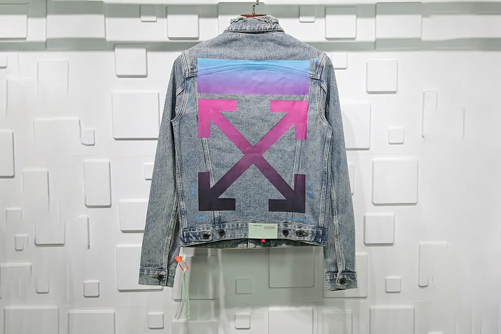 offwhite gradient arrow denim jacket