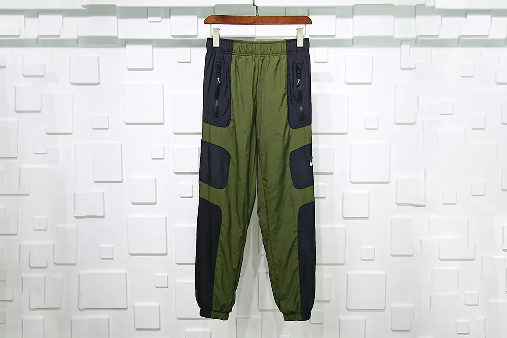 nike retro split joint pants green