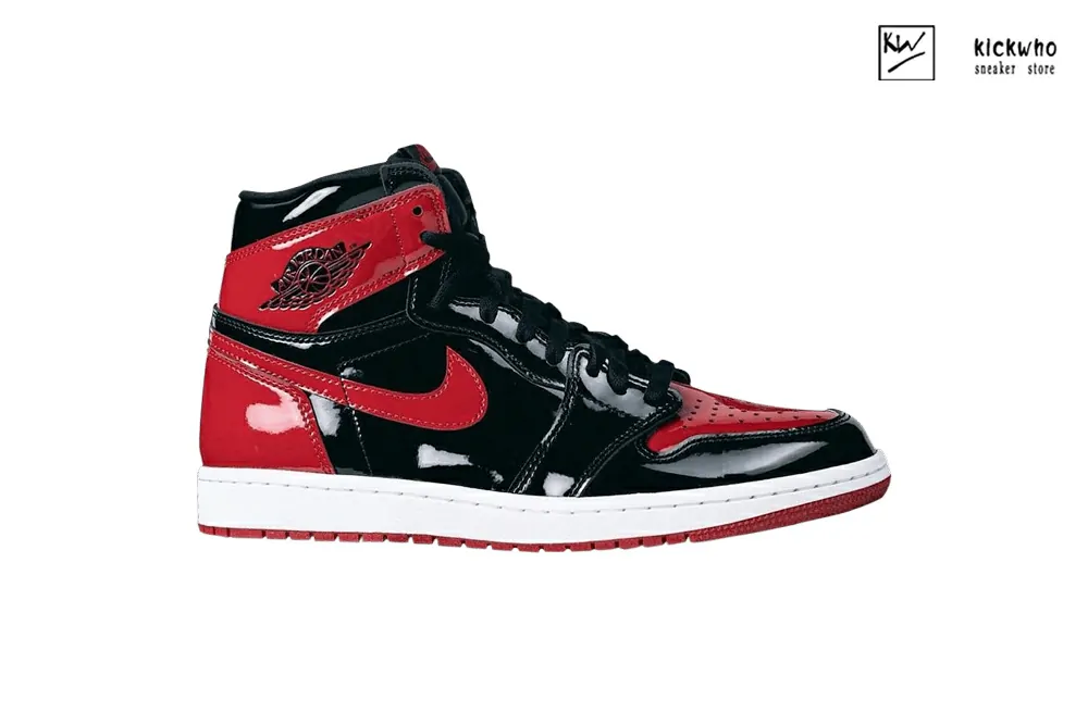 air jordan 1 retro high og patent ''bred'' godkiller