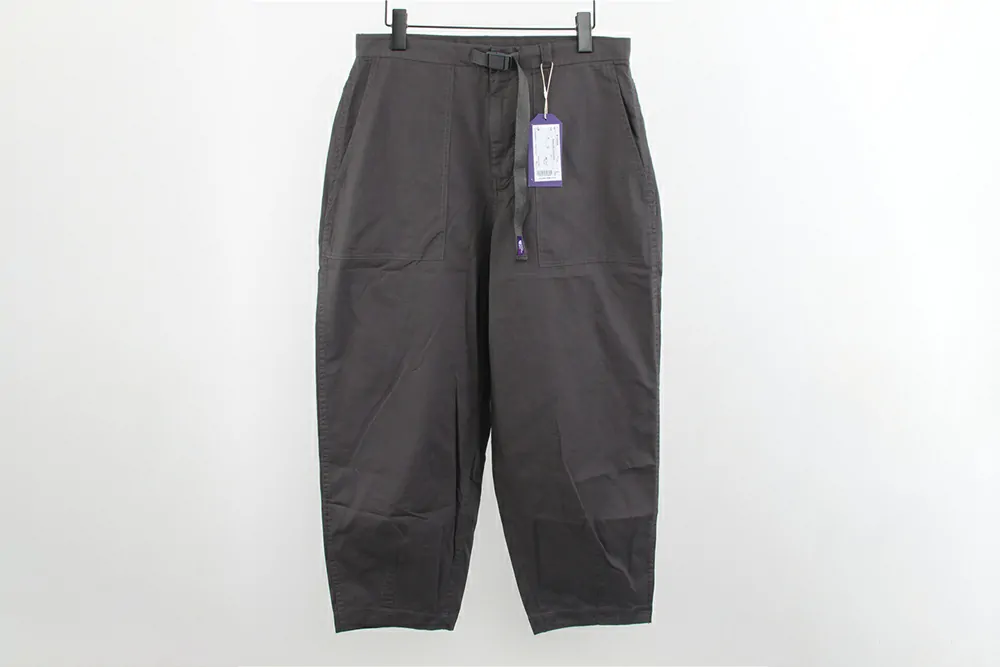 tnf ripstop wide cropped pants grey