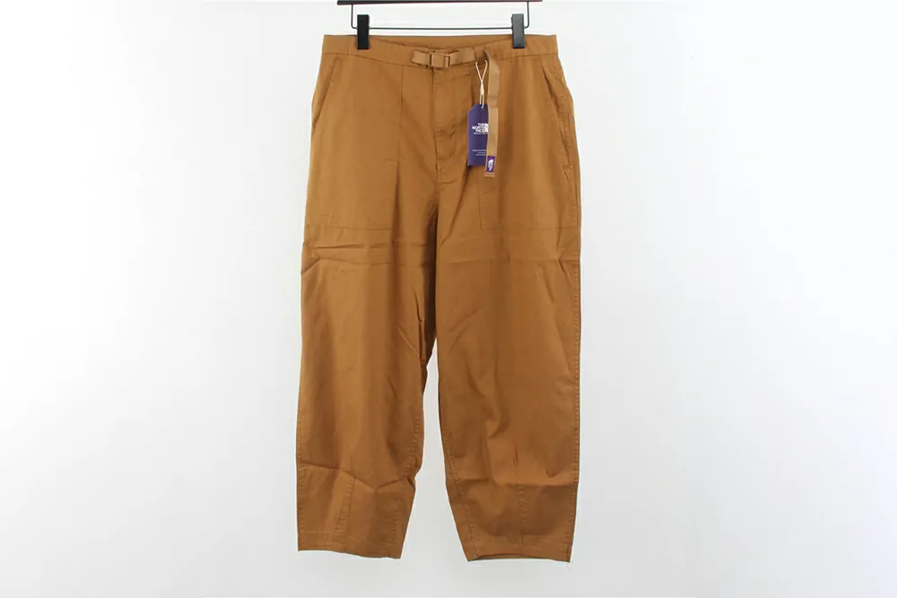 tnf ripstop wide cropped pants brown