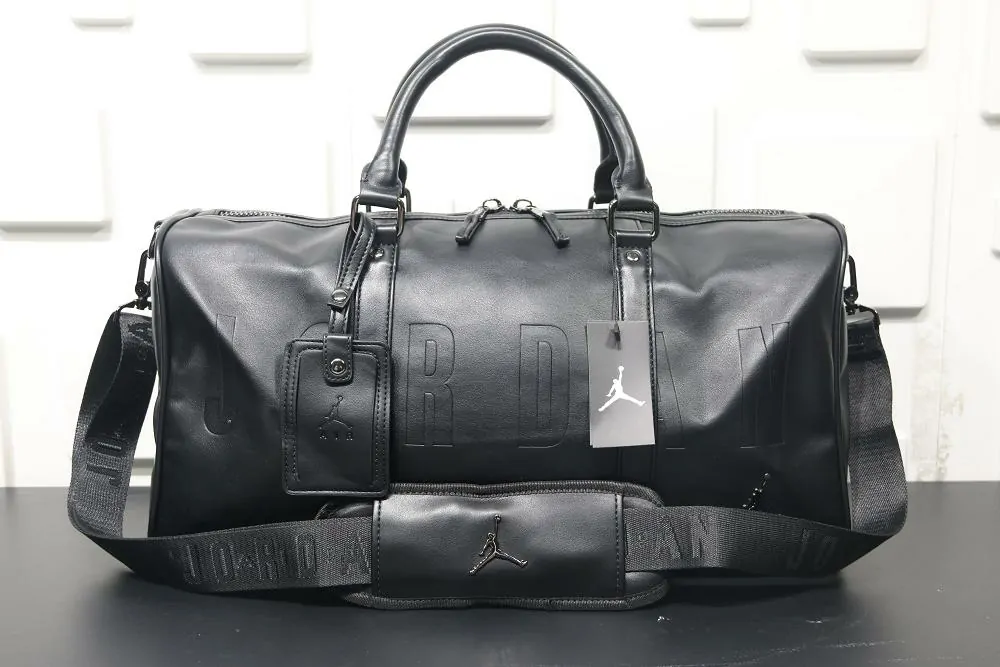 jordan black duffle bag