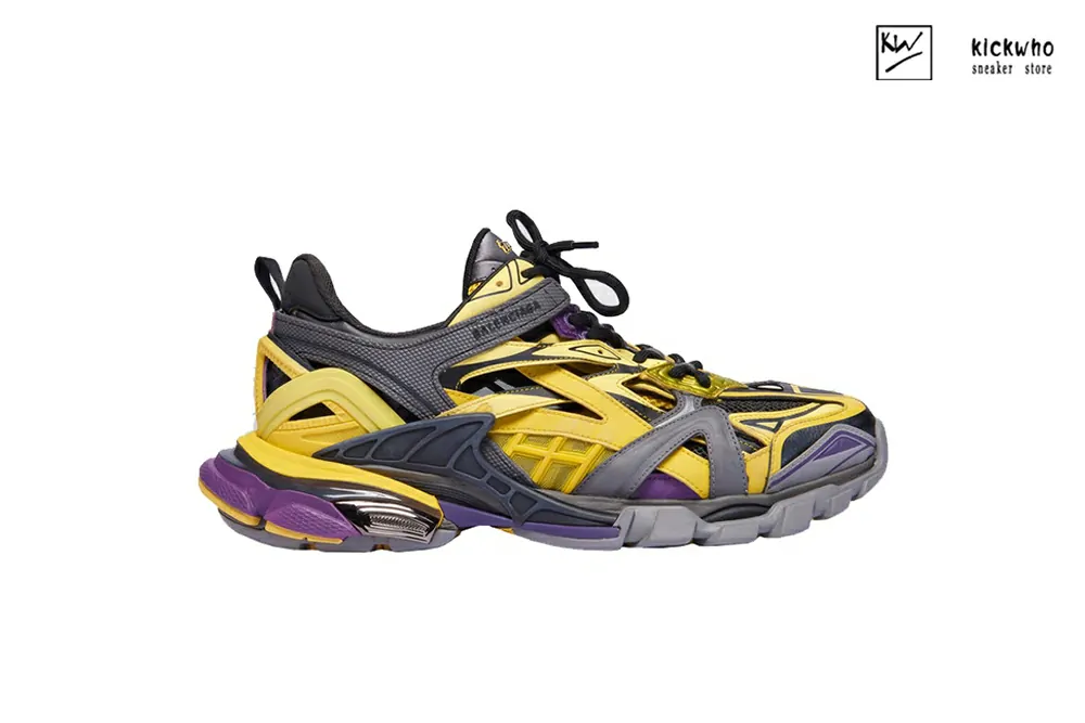 balenciaga track.2 yellow purple