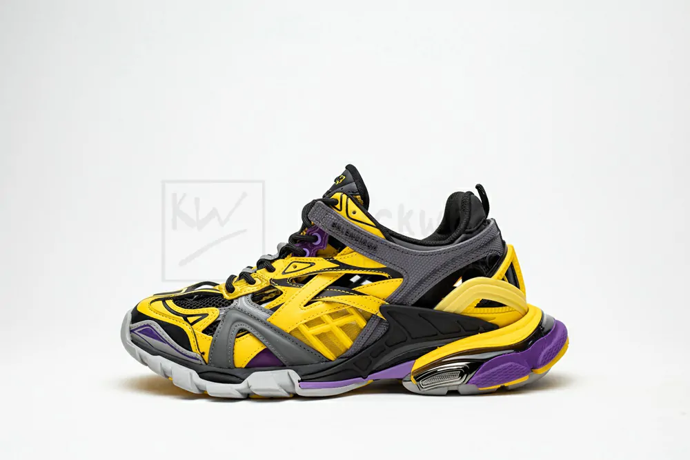 balenciaga track.2 yellow purple