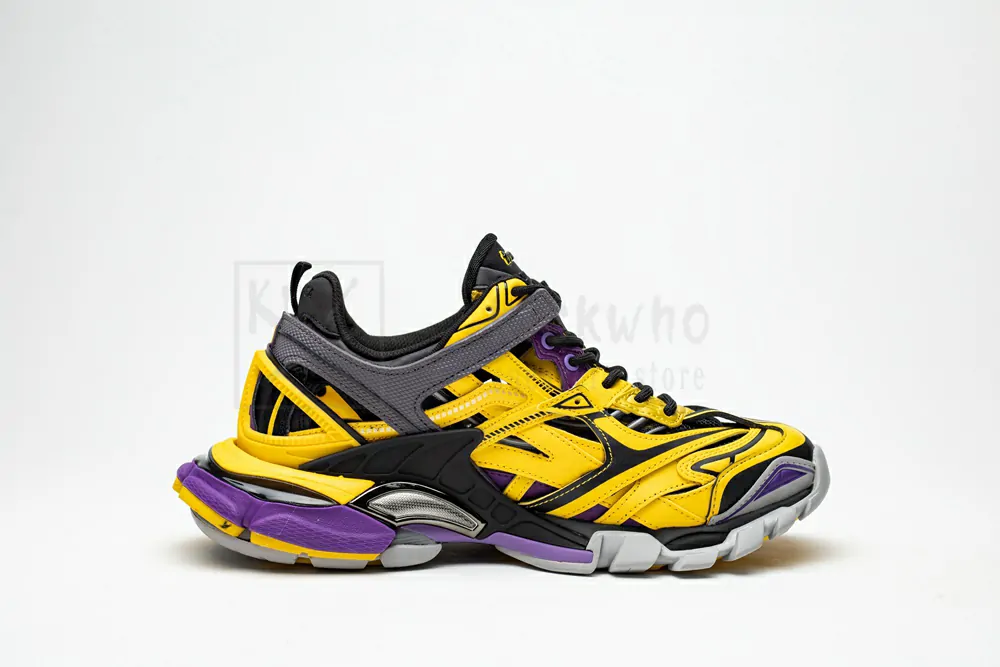 balenciaga track.2 yellow purple