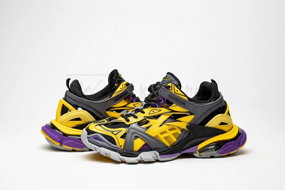 balenciaga track.2 yellow purple