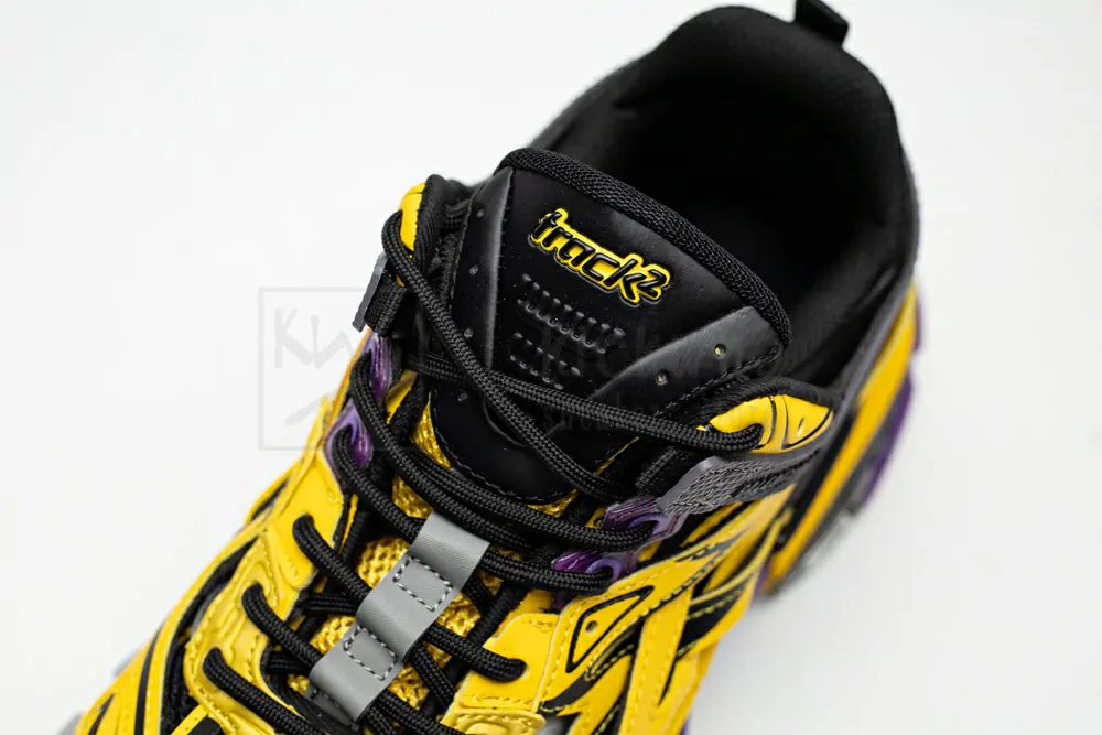 balenciaga track.2 yellow purple