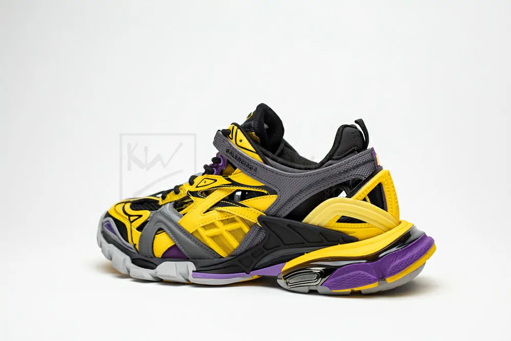 balenciaga track.2 yellow purple