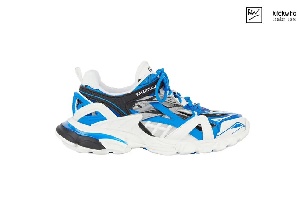 balenciaga wmns track.2 sneaker white black blue