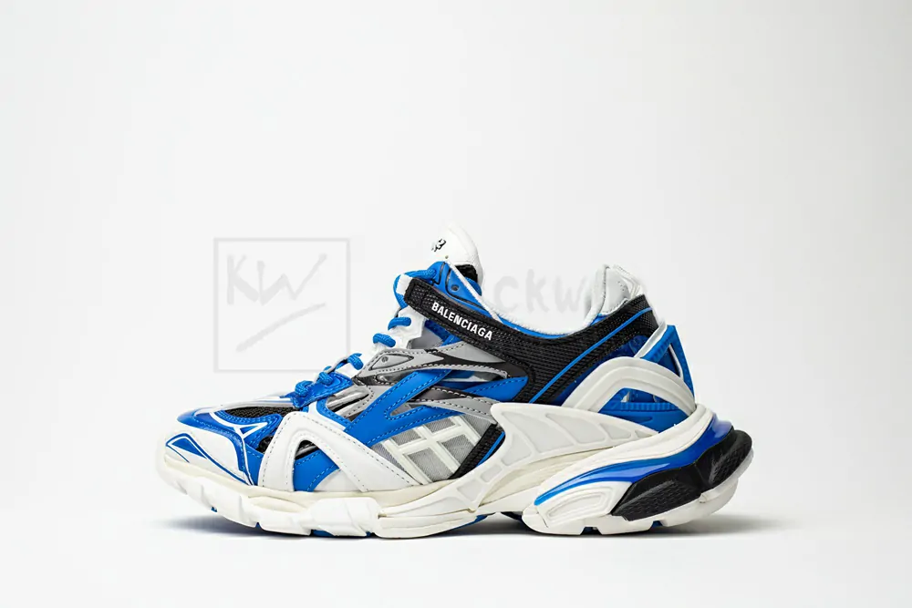 balenciaga wmns track.2 sneaker white black blue