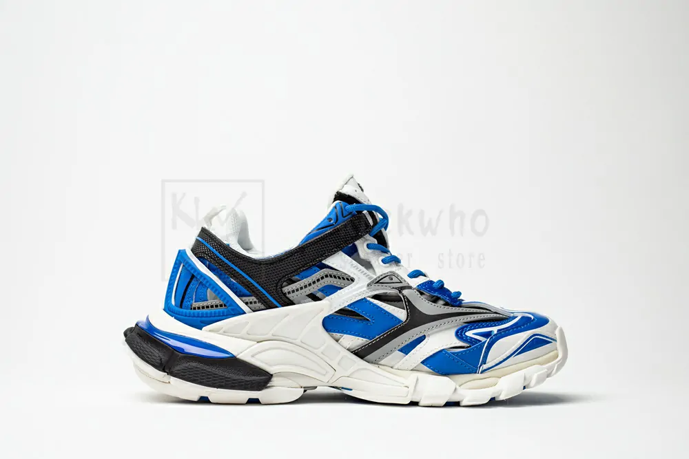 balenciaga wmns track.2 sneaker white black blue