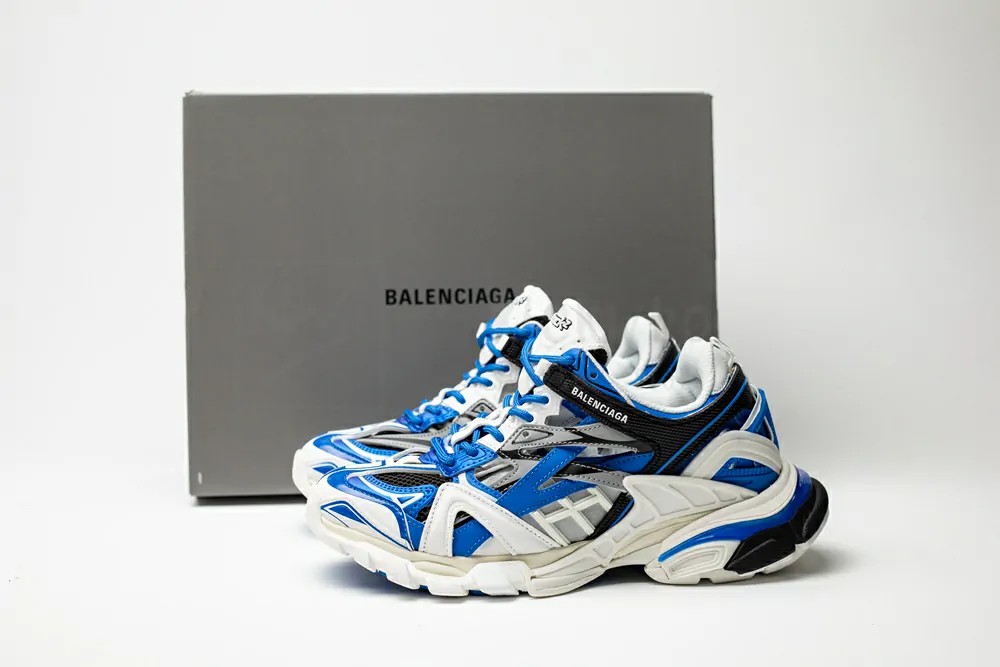 balenciaga wmns track.2 sneaker white black blue