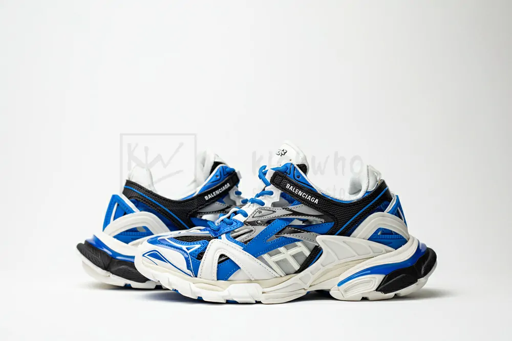 balenciaga wmns track.2 sneaker white black blue