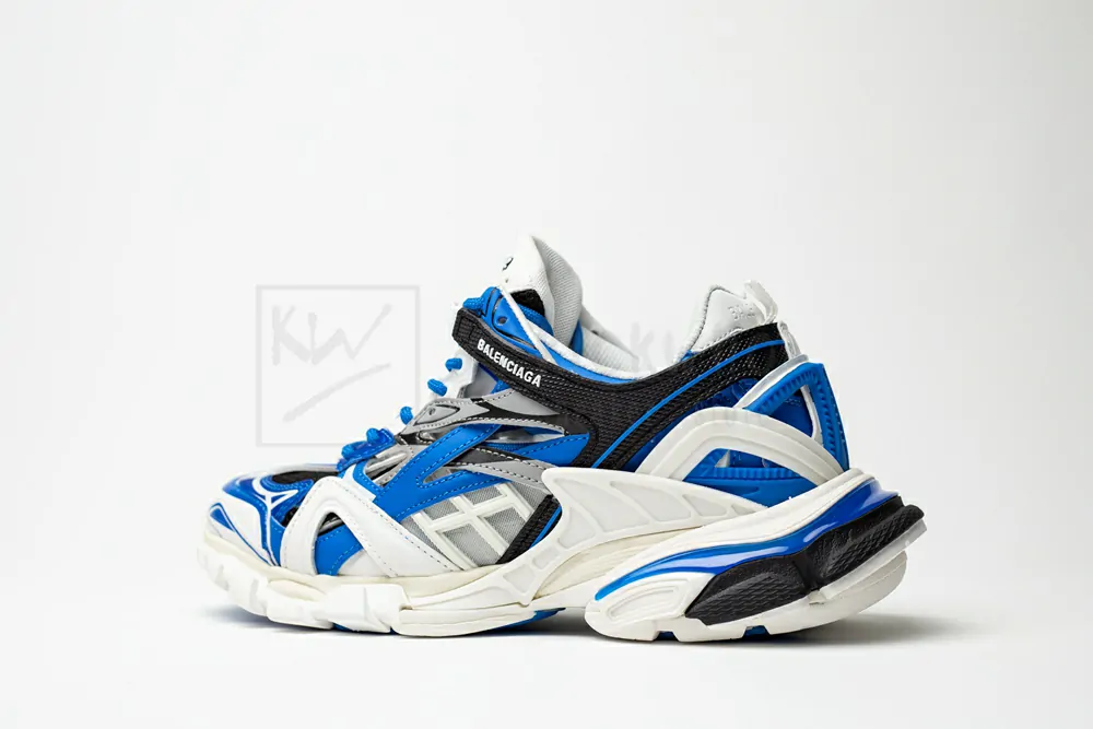 balenciaga wmns track.2 sneaker white black blue