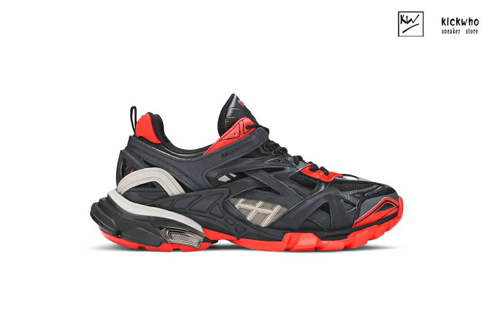 balenciaga track.2 trainer ''black red grey''