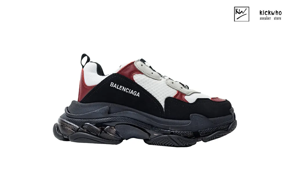 balenciaga triple s trainer ''black burgundy''