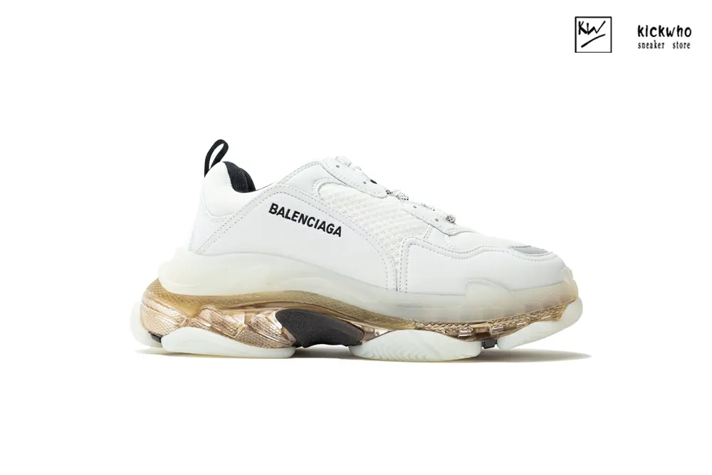 Ba*len*cia*ga triple s sneaker ''clear sole - white grey''