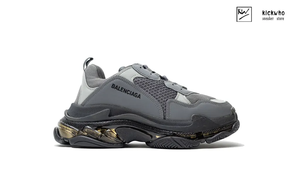 balenciaga triple s sneaker ''clear sole - light grey black''